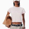 Alexander Wang 코튼 슈렁큰 로고 티