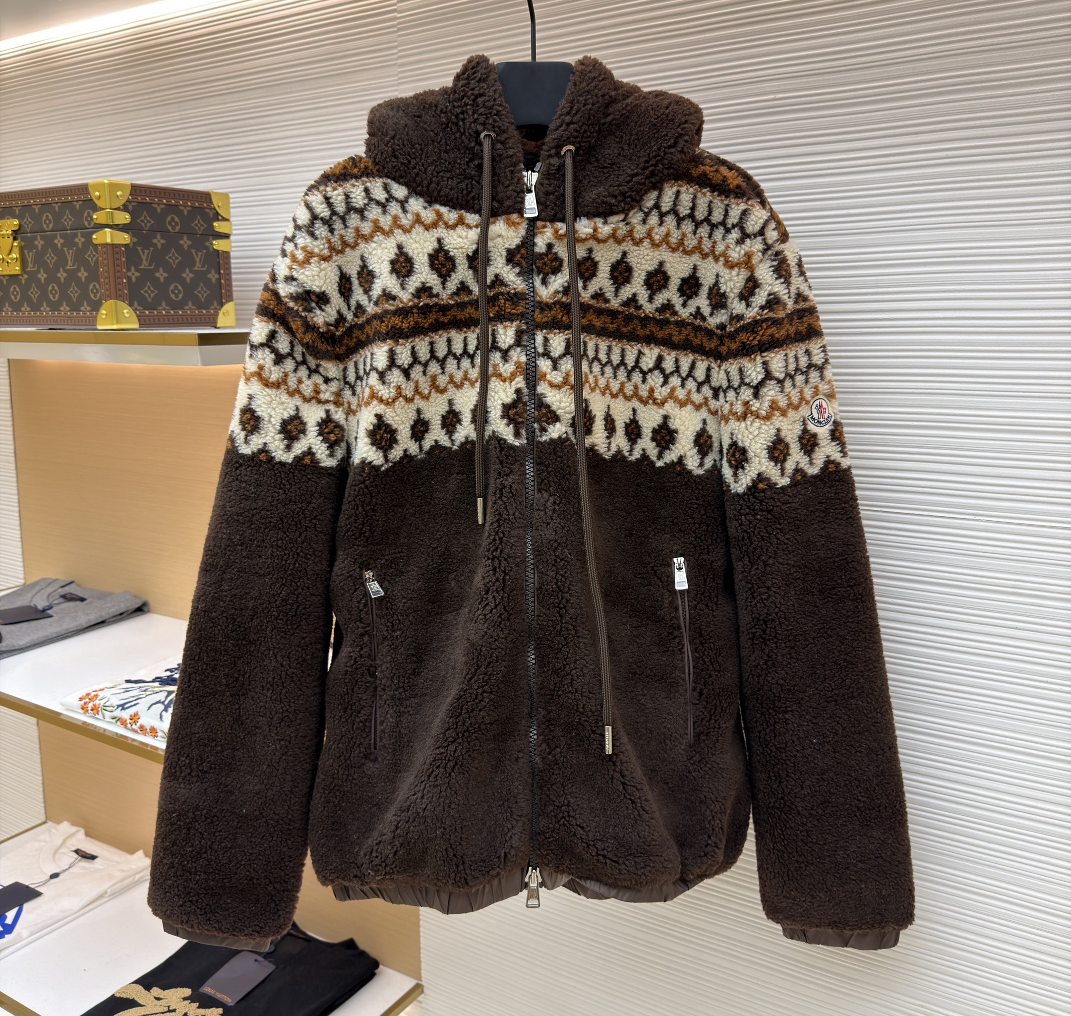 Moncler 시어링 자카드 재킷｜남녀공용