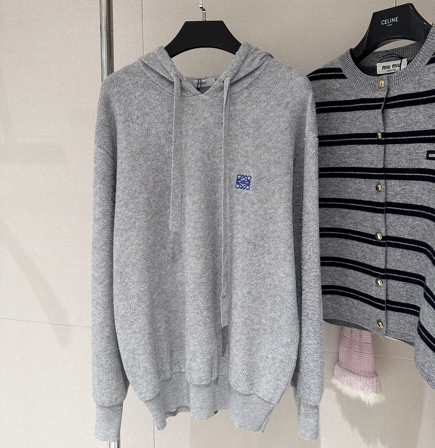 후디 - 울 그레이 - LOEWE