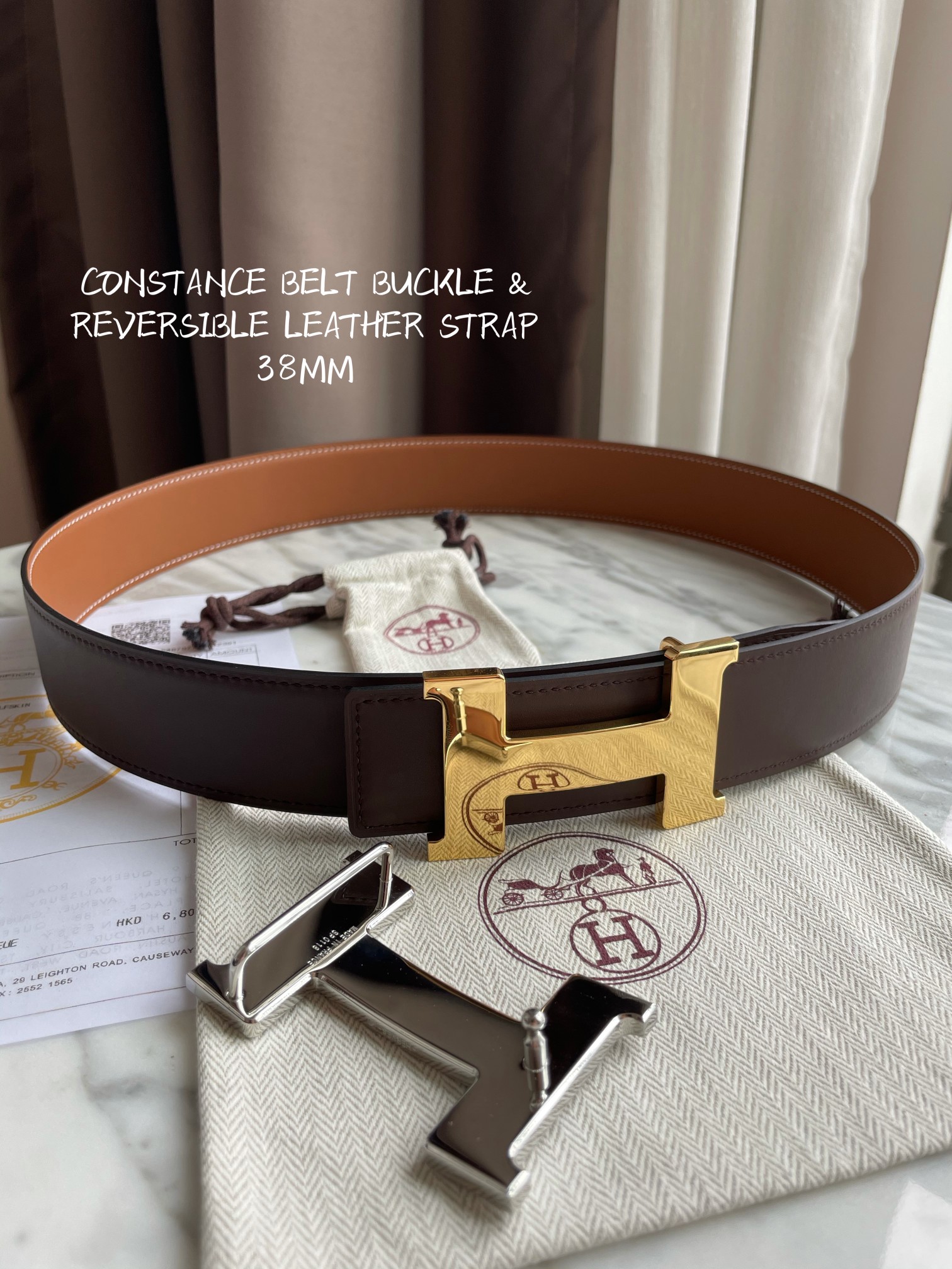 Hermes-CONSTANCE BELT 38mm