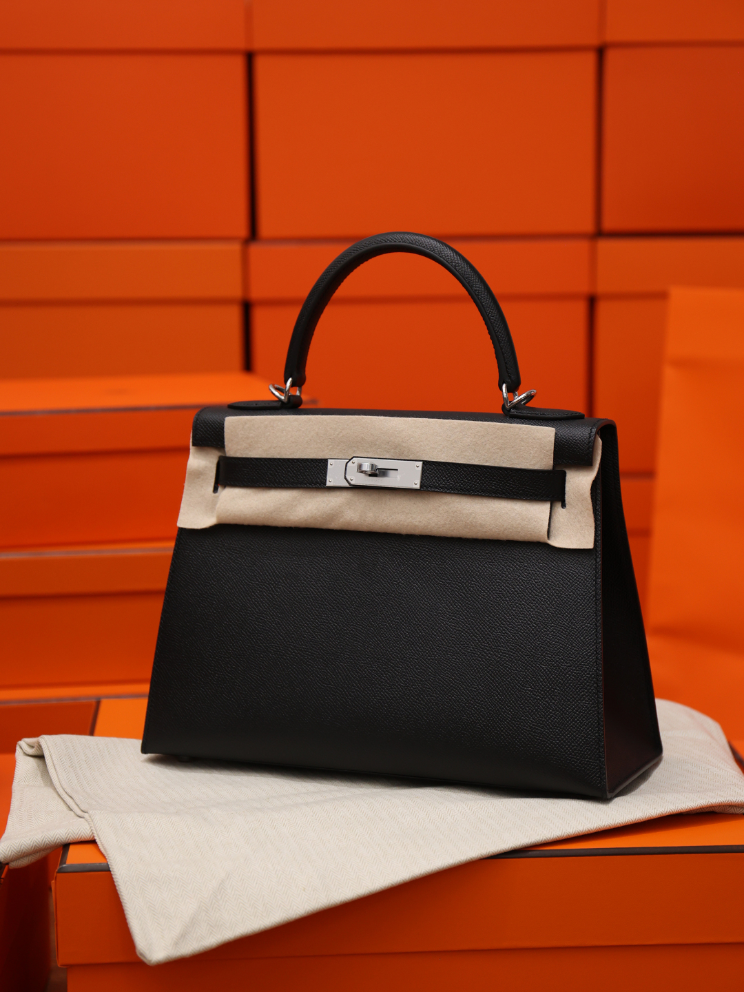 M9 에르메스 켈리 28cm 셀리에 밀크쉐이크  에프솜 가죽