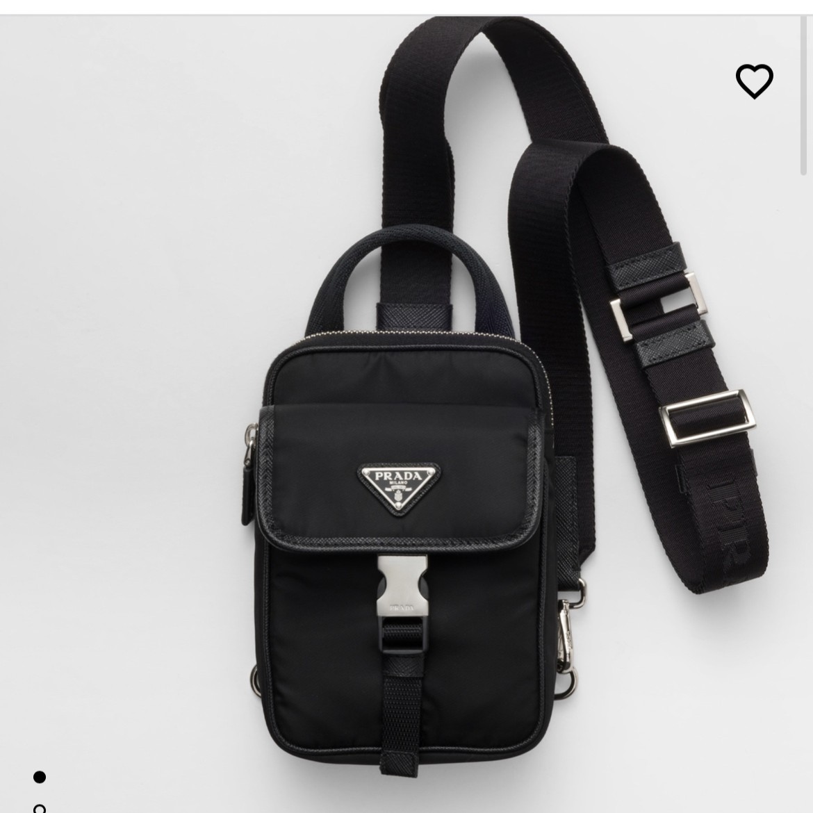프라다 FW25 공용 사피아노 폰 크로스백 2ZH194 11.5x17x4.5cm