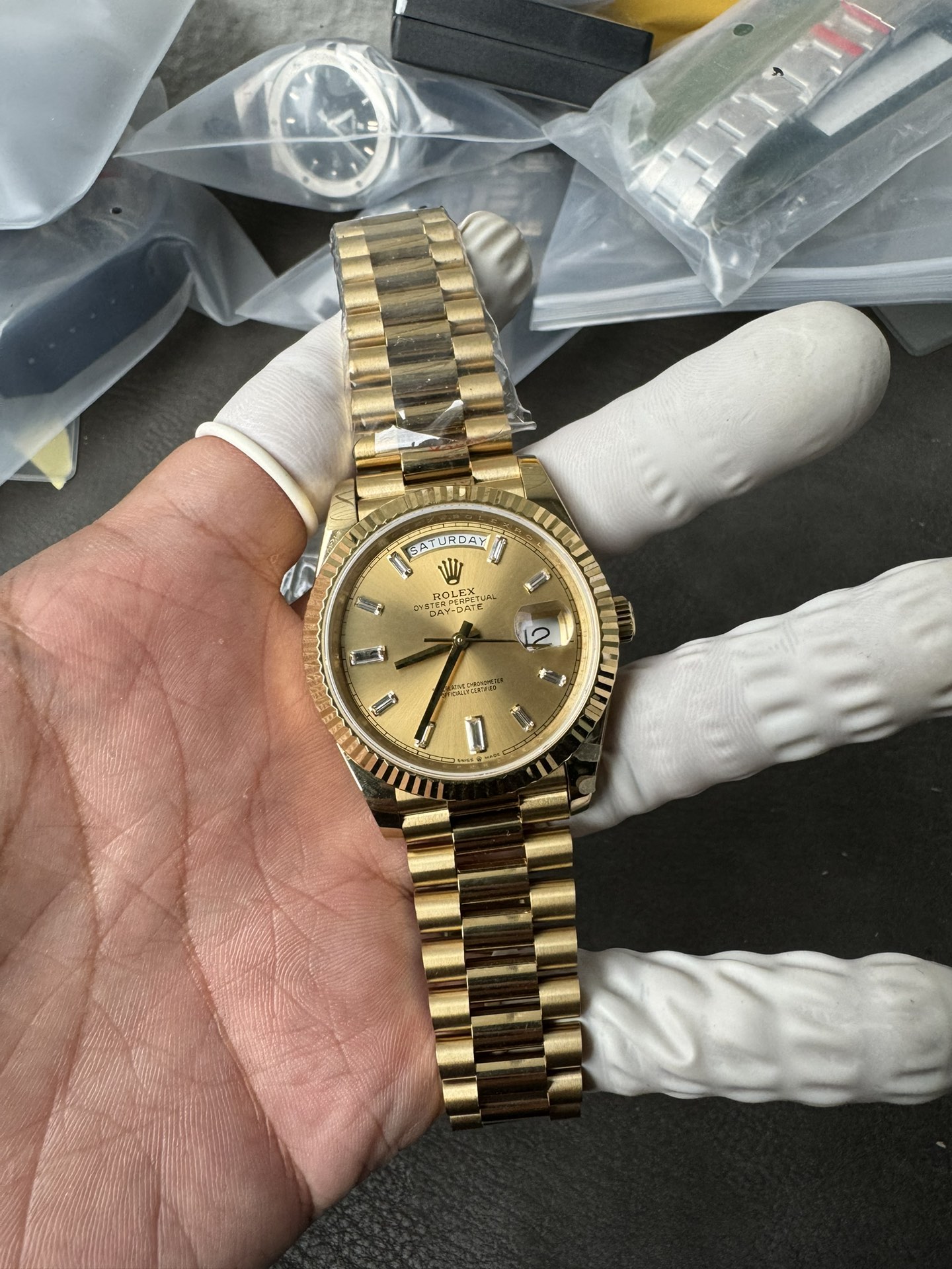 QF l 2836 무브먼트 l 40mm l 데이데이트 Day-date 186g