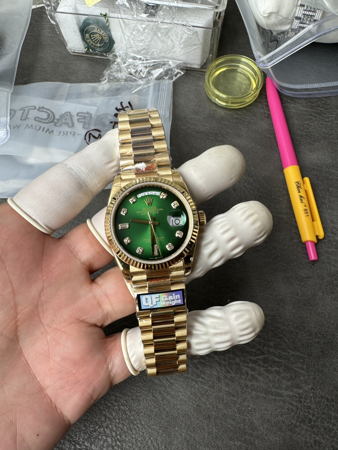 QF l 2836 무브먼트 l 36mm l 데이데이트 Day-date 156g