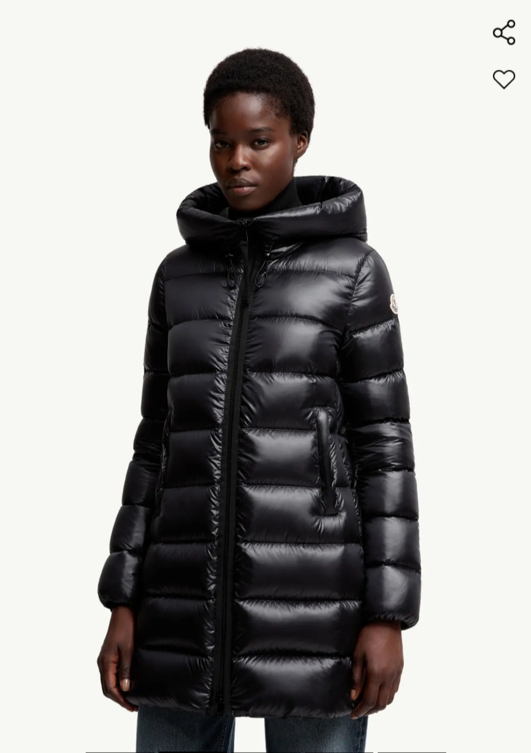 몽클레어 SUYENNE 후드 미드 다운 자켓