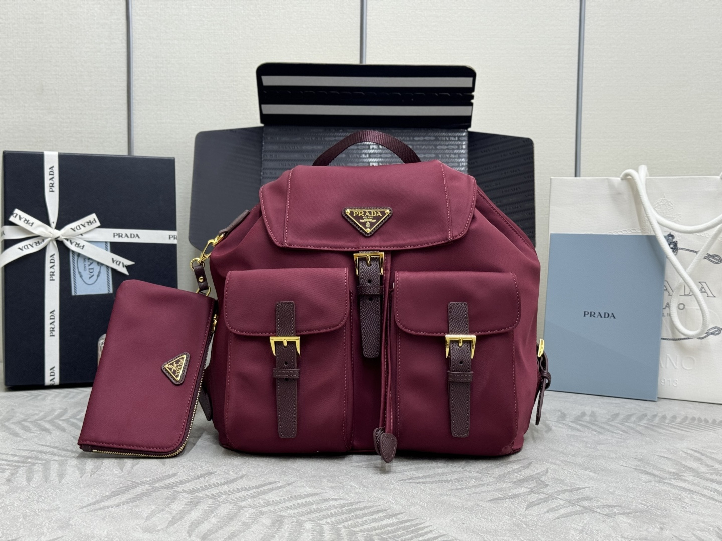 프라다 리나일론 백팩 1BZ811  30x32x15cm