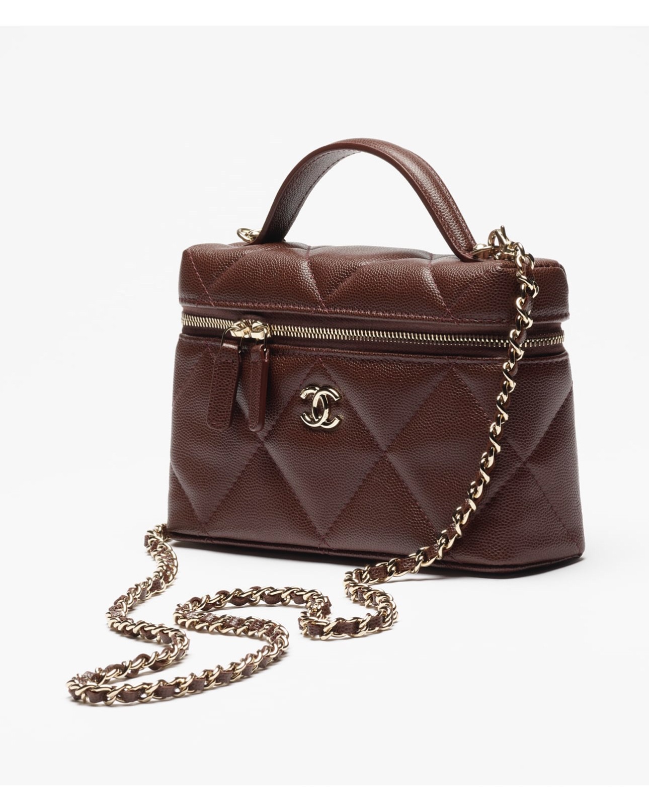  샤 ƆC ⅭＨΑＮＥⅬ ƆC 넬 체인 코스메틱 케이스 AP4936 17*19.5*5cm