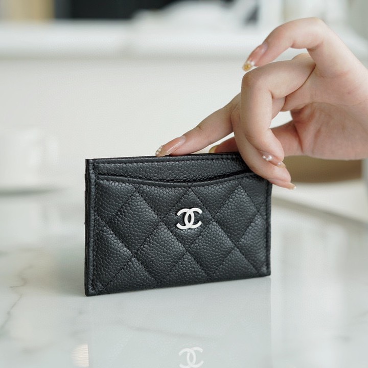  샤 ƆC ⅭＨΑＮＥⅬ ƆC 넬 클래식 카드 지갑 홀더 슬롯 AP0213