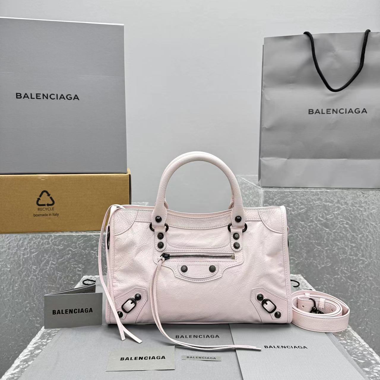 Balenciaga Le City Small leather tote bag  30x 19x10cm