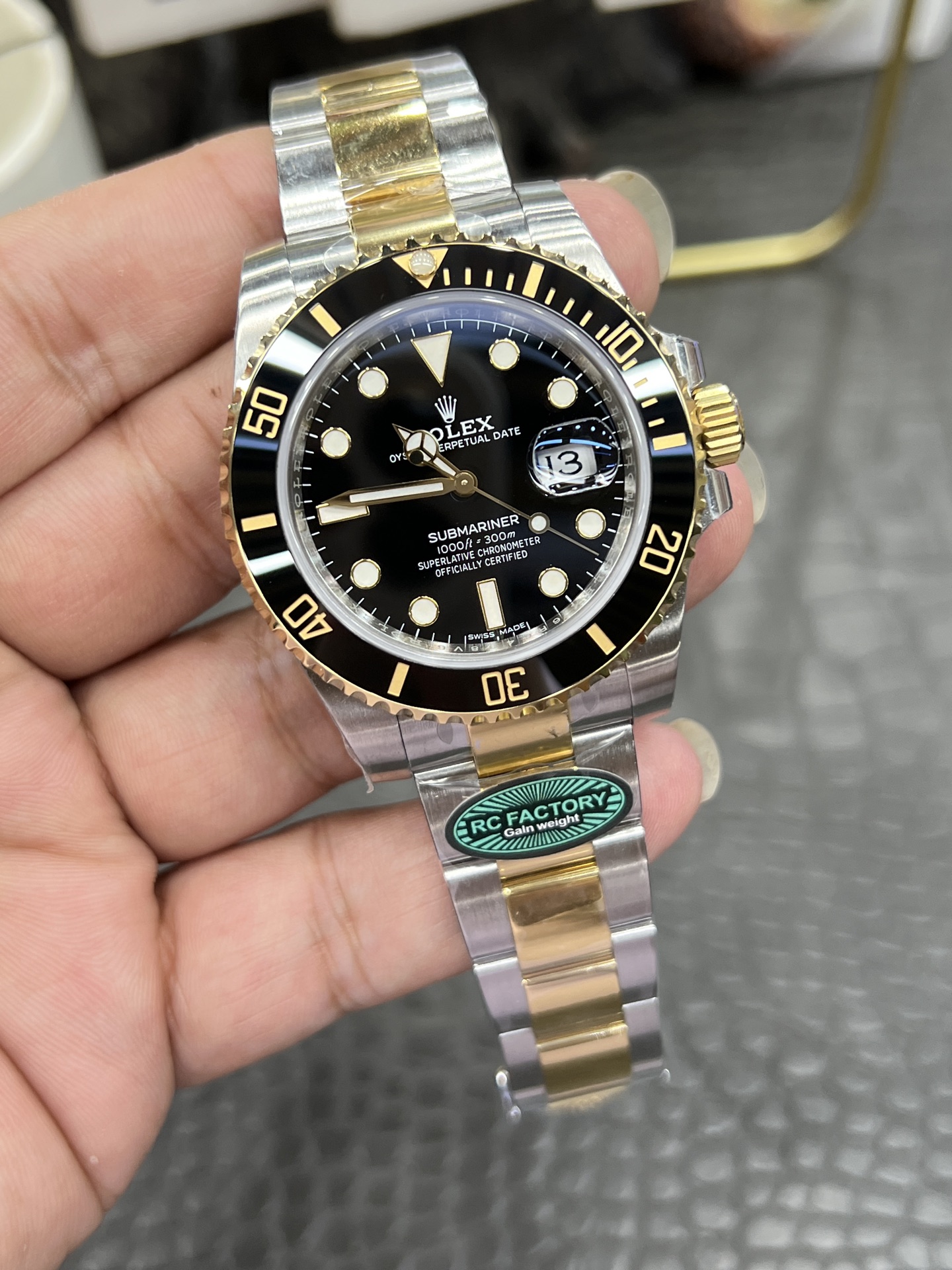 RC | 3135 무브먼트｜40mm l 롤렉스 서브마리너 116613  185g