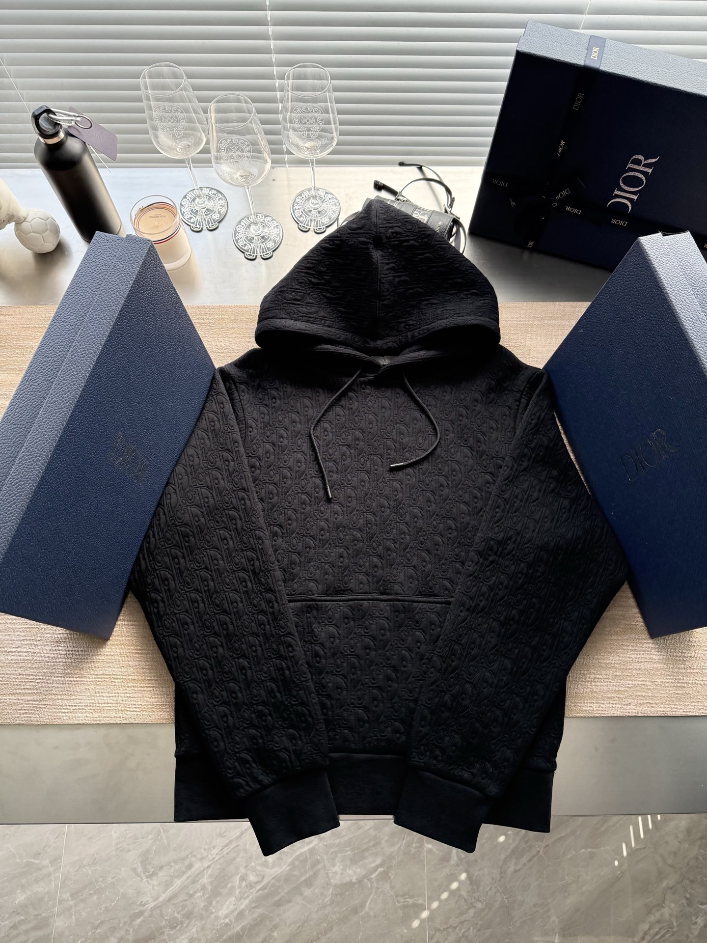 Dior Oblique 후드 스웨트셔츠