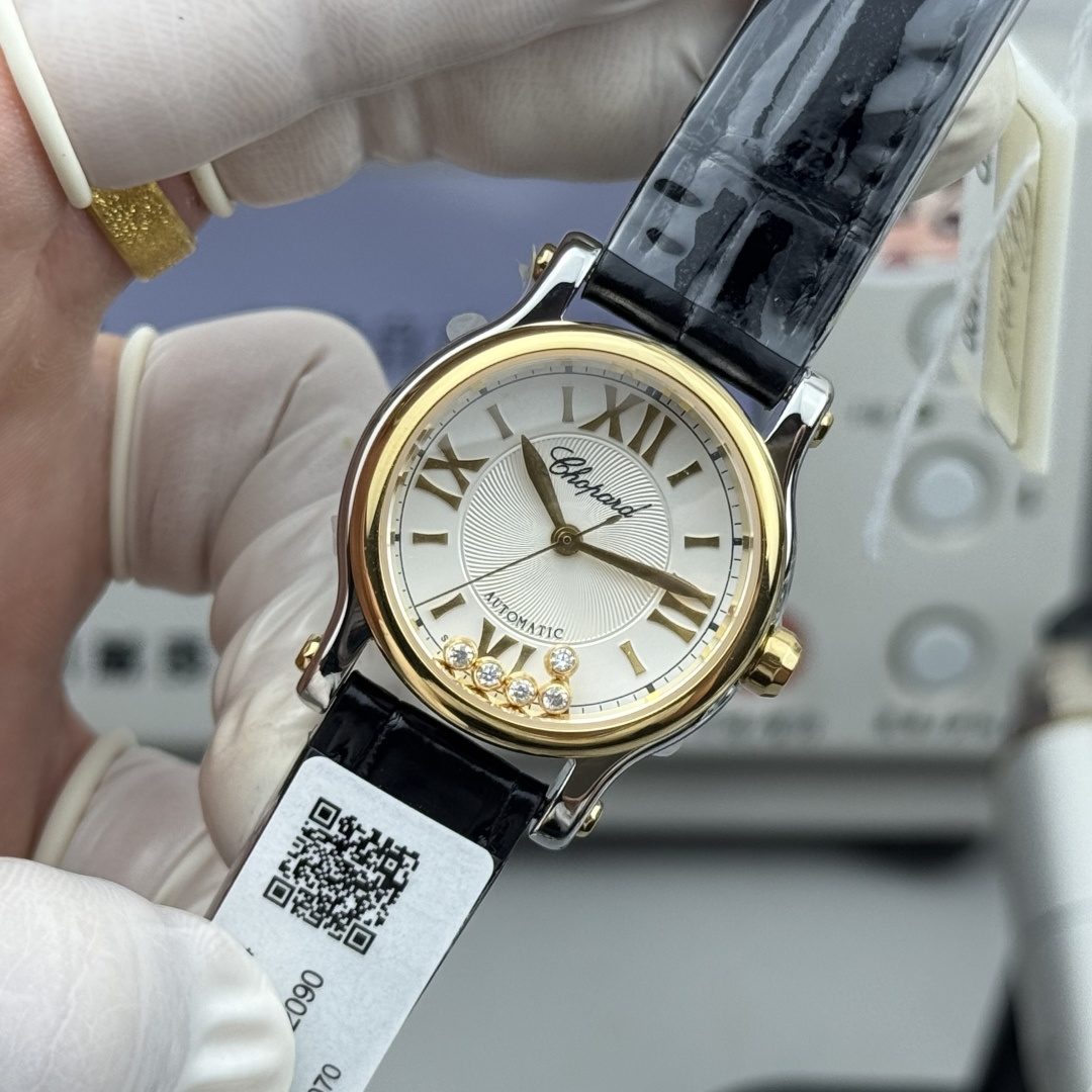 YF l 2892 l 30mm l 쇼파드 Happy Sport Diamonds Automatic 30