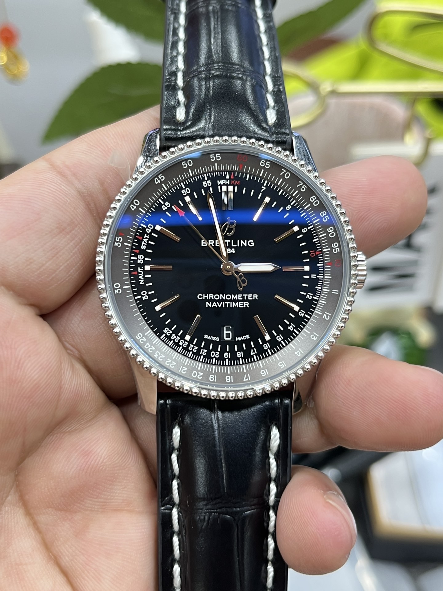 V7 l 2824 무브먼트 l 41mm l 브라이틀링 Navitimer 오토매틱 41