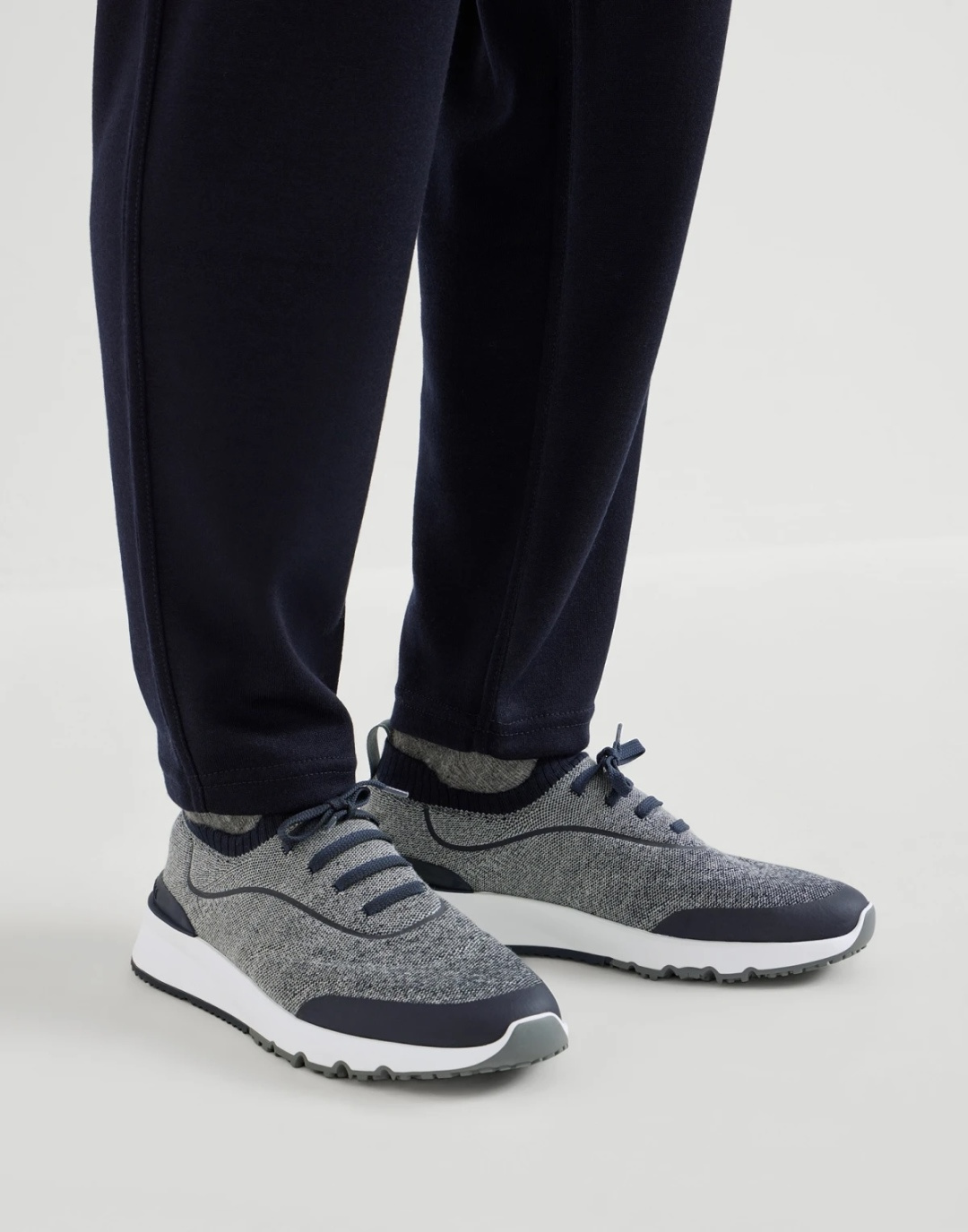 Brunello Cucinelli 니트 스니커즈