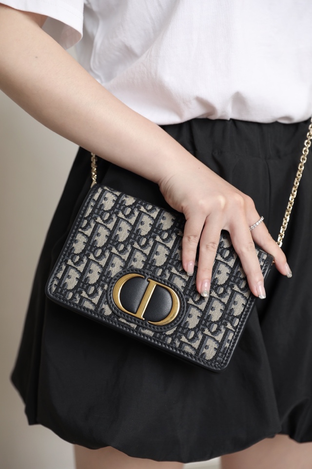 디올 투인원 30 몽테인 파우치  19 x 12.5 x 4 cm