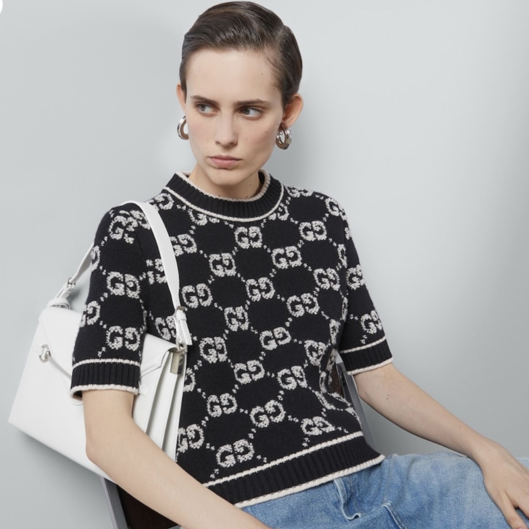 구찌 GG 자카드 울 탑