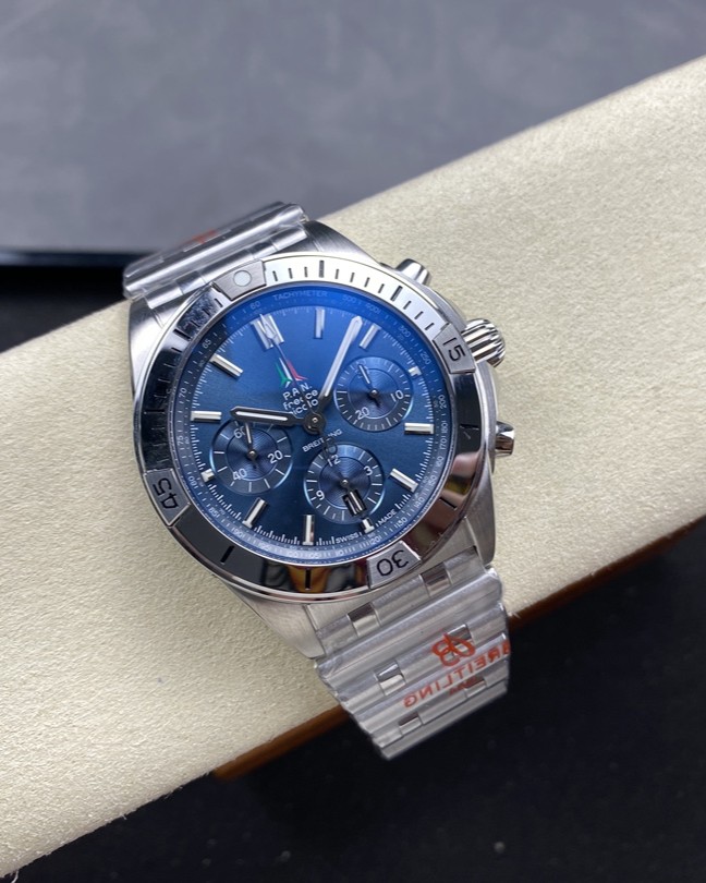 BLS l 7750 l 42mm l 브라이트 링 크로노 매트 B01 AB0134101K1S1