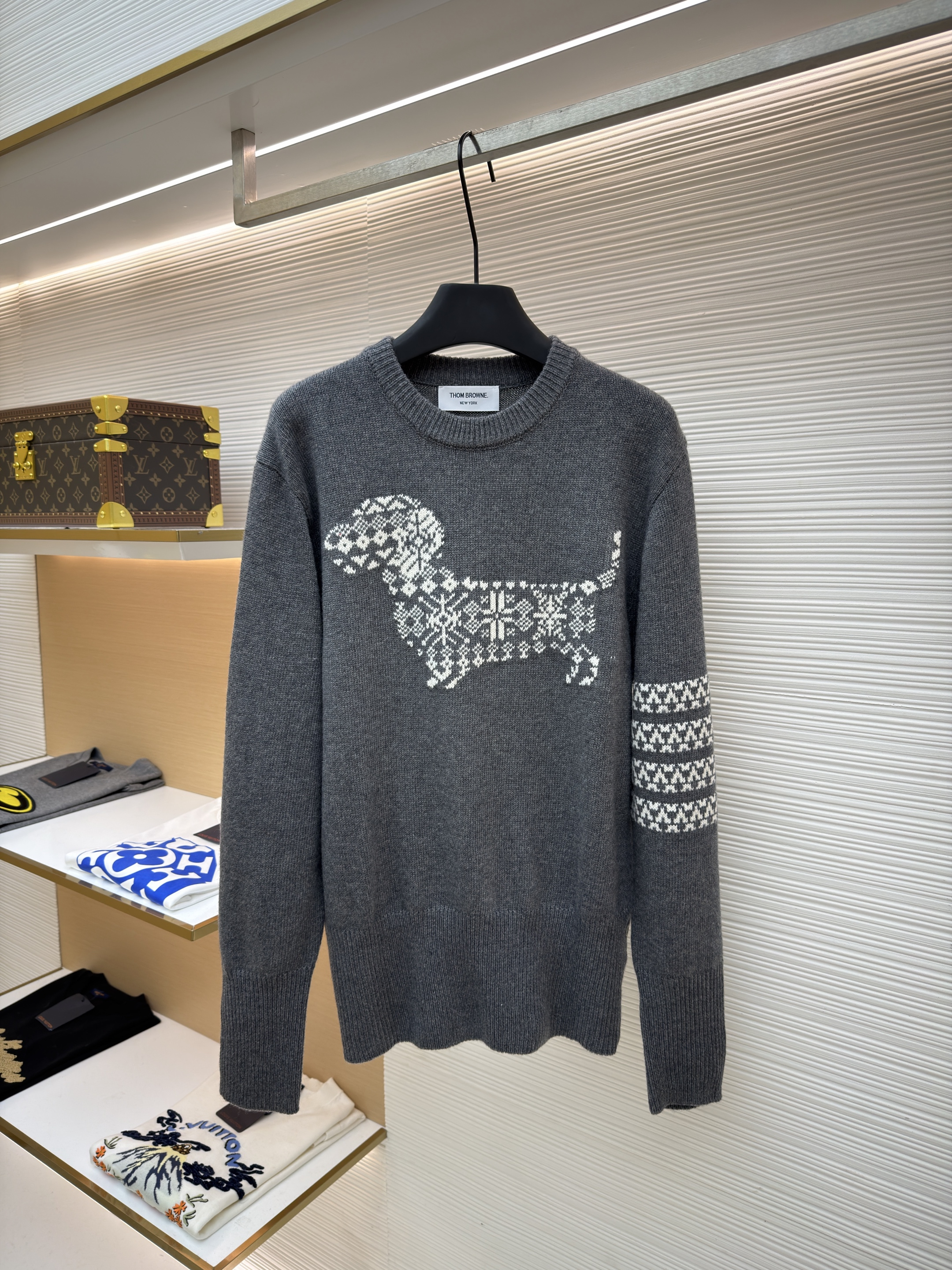 메리노 울 홀리데이 헥터 4-바 풀오버