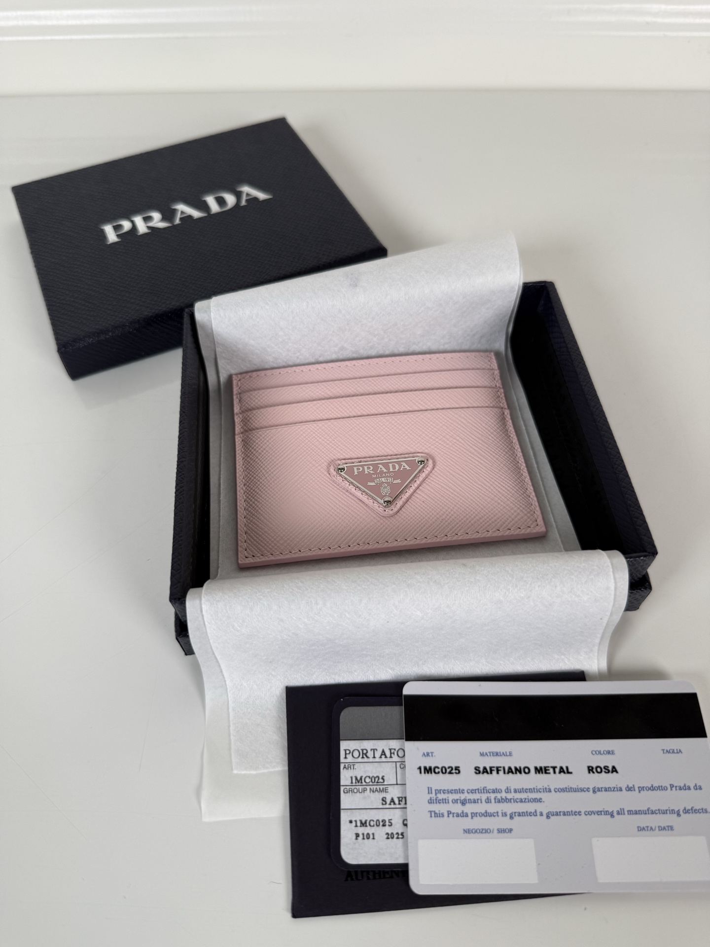 프라다 여성 사피아노  카드 지갑 1MC025