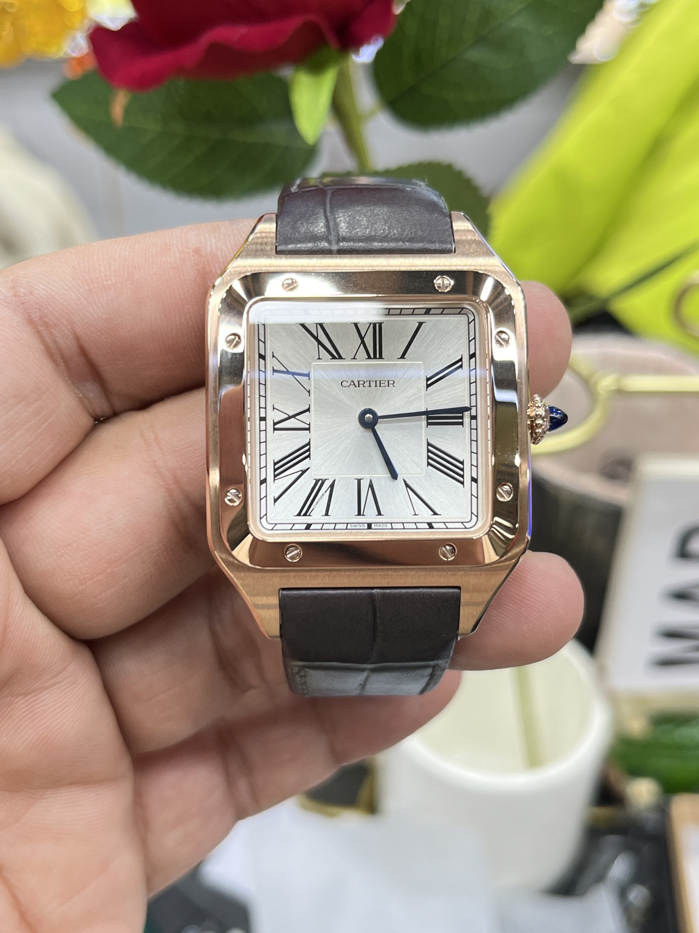 F1 | 쿼츠 무브먼트 l 카르티에 산토스 뒤몽 워치