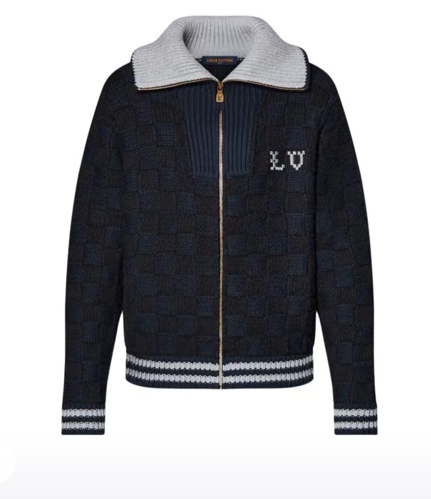 1AJBVL 다미에 니트 블루종