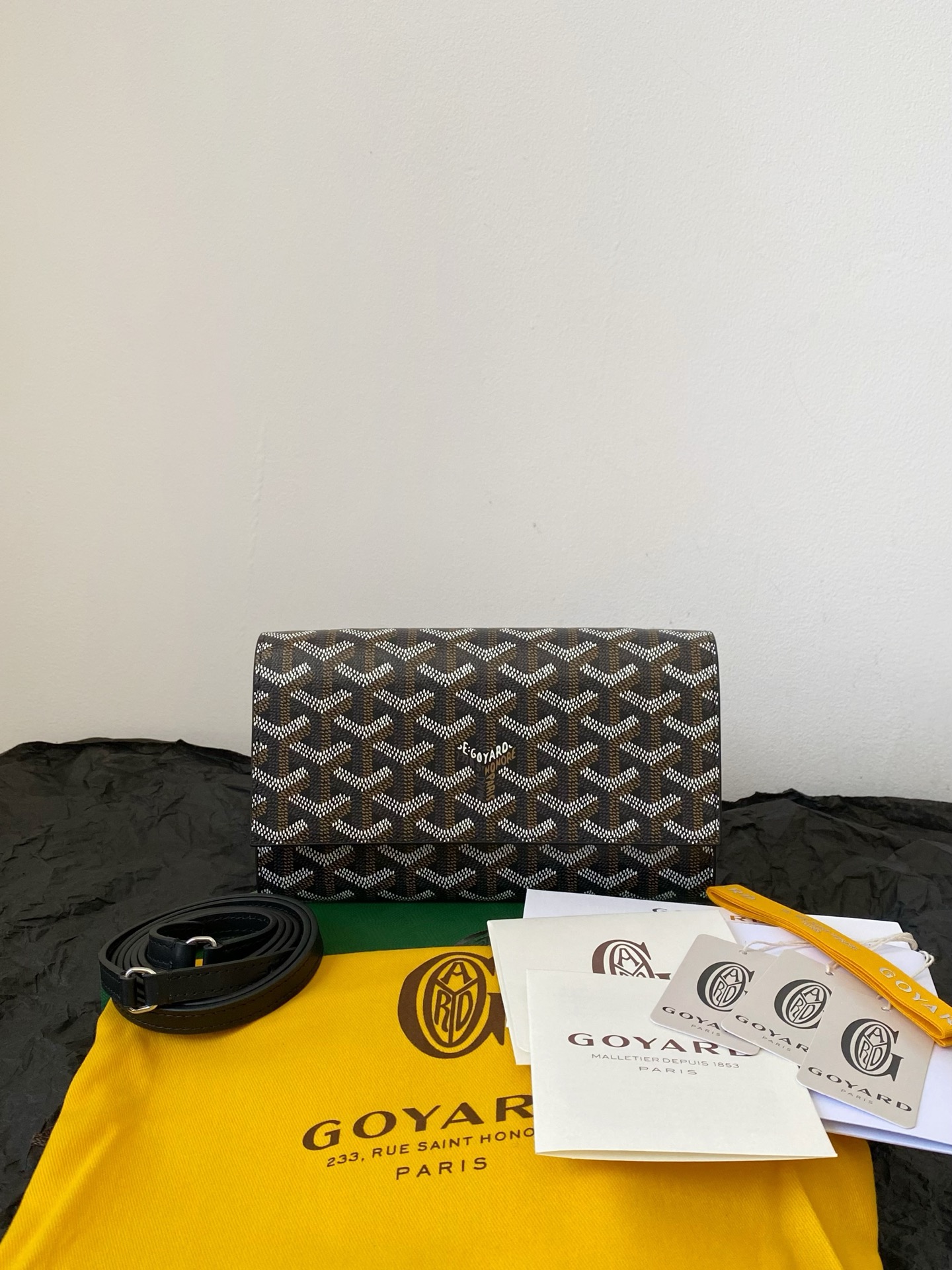 고야드 25SS 바렌 3 바랜 플랩 미니 크로스백 장지갑 19x3.3x12cm