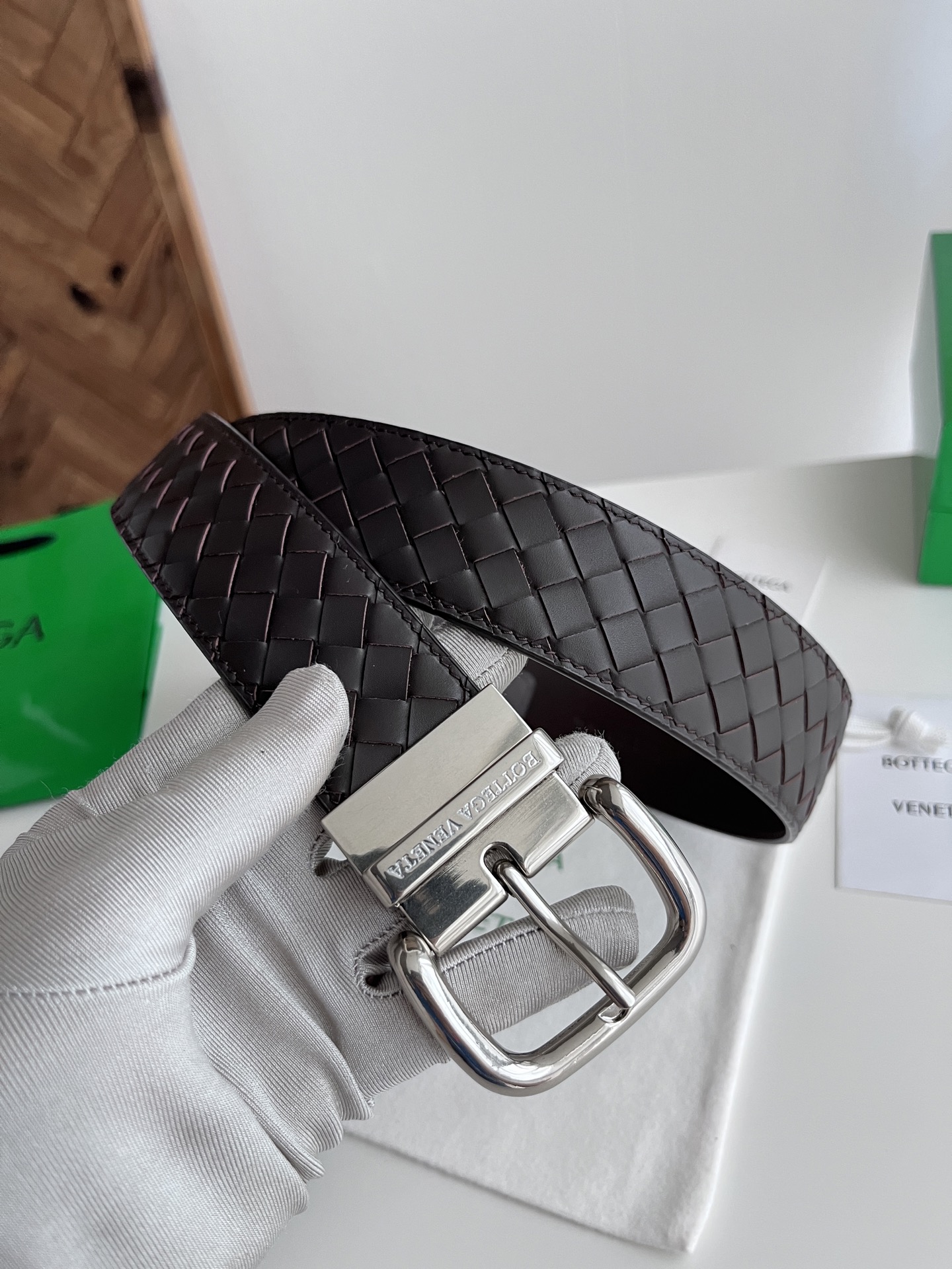 보테가베네타 남성 벨트  4cm