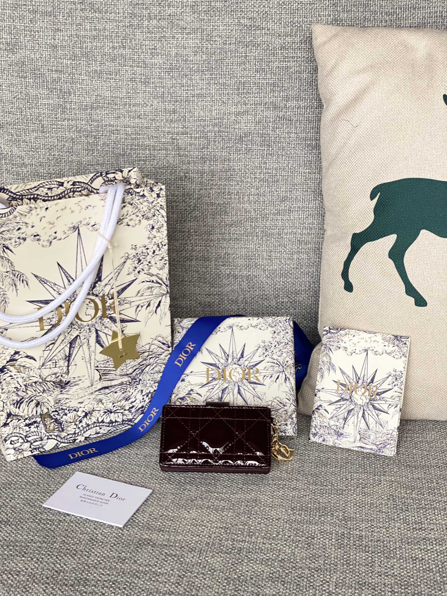 Lady Dior Jasmine 카드 지갑