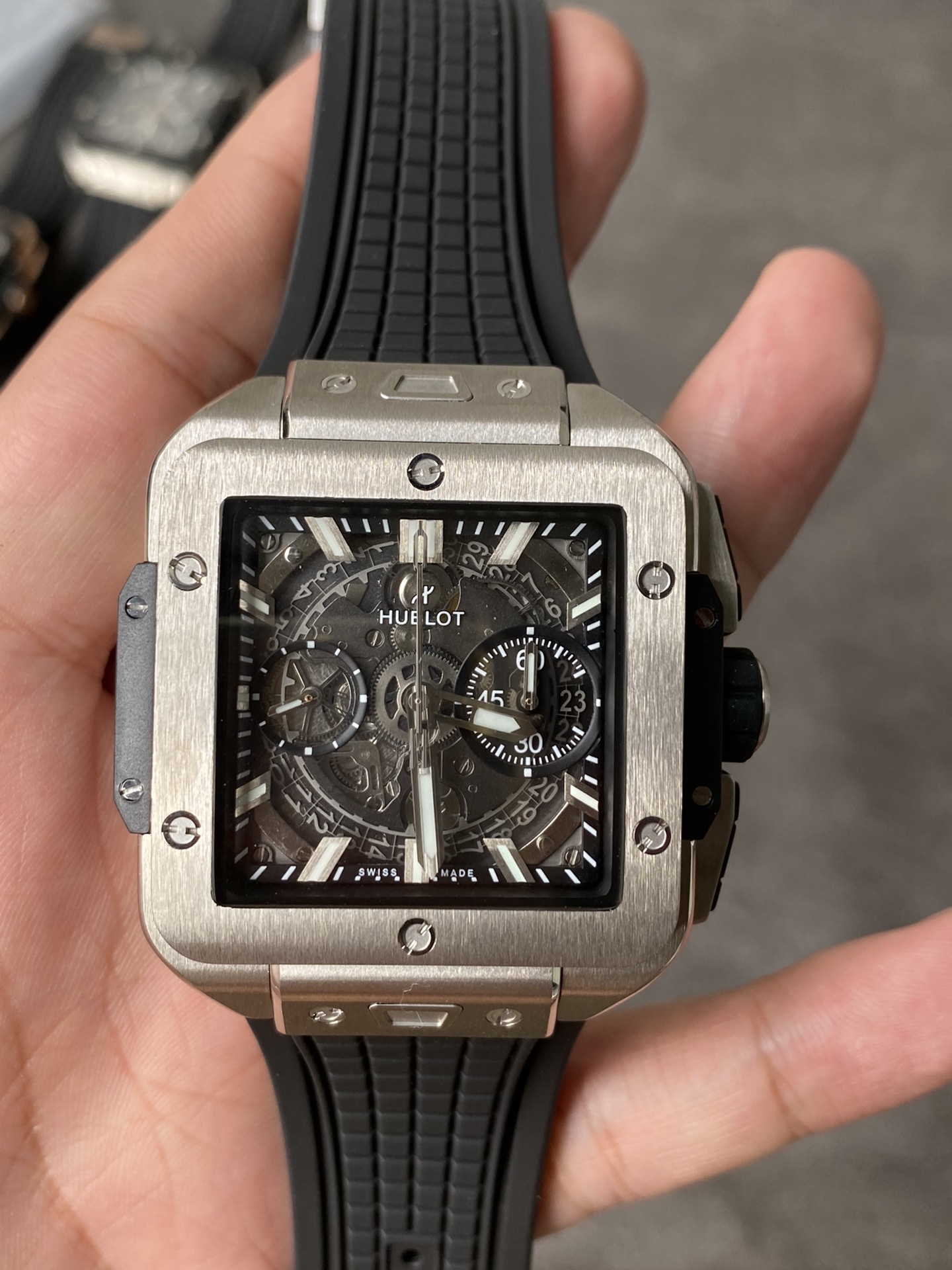 BBF l HUB1280 l  42mm l Square Bang Unico Titanium