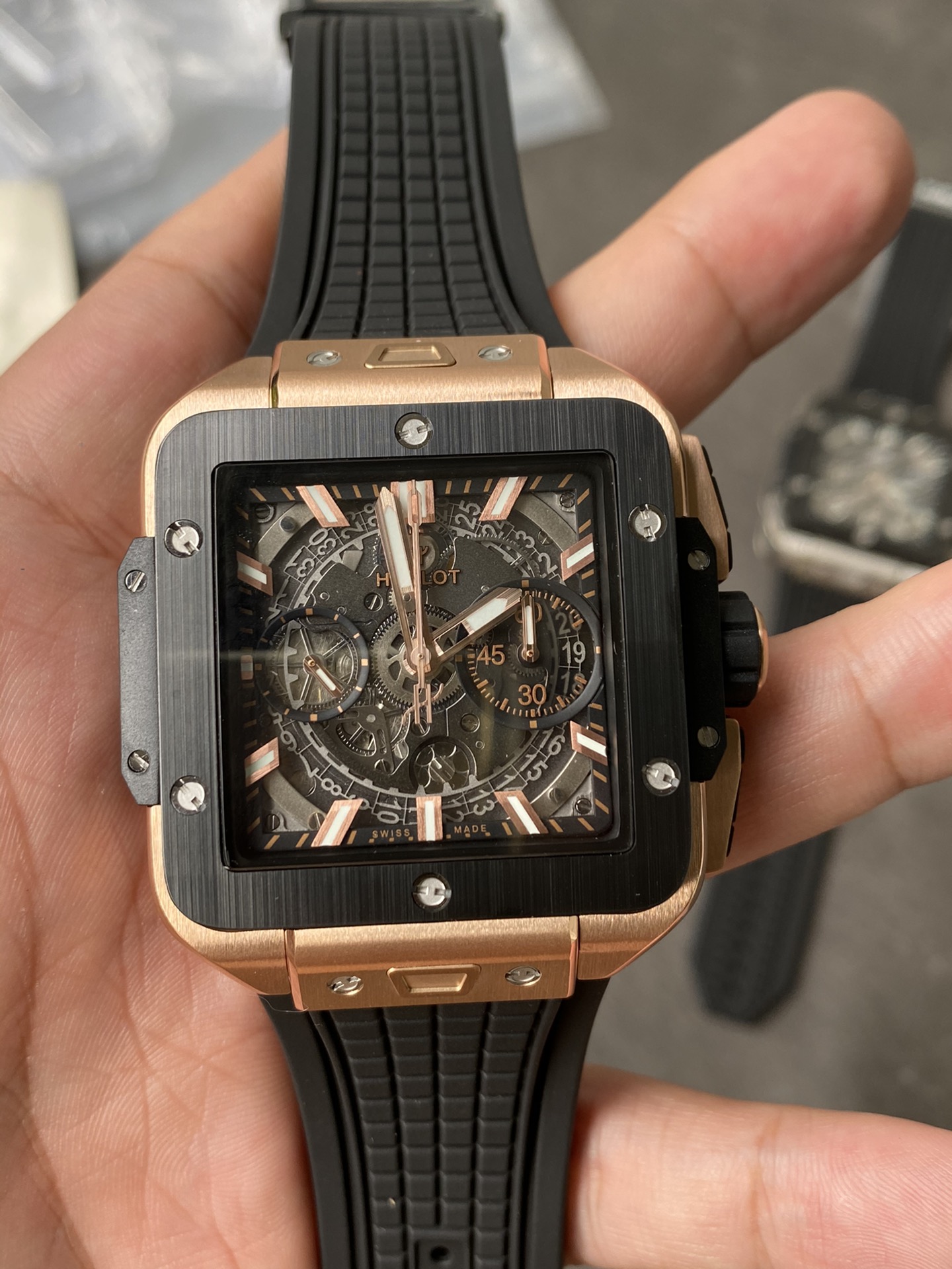 BBF l HUB1280 l  42mm l Square Bang Unico Titanium