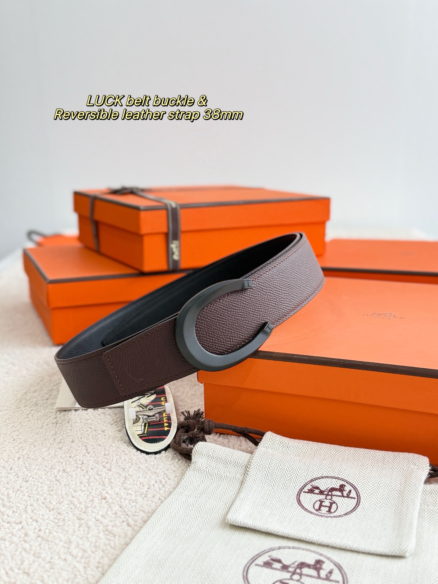 에르메스 Luck 벨트  3.8cm