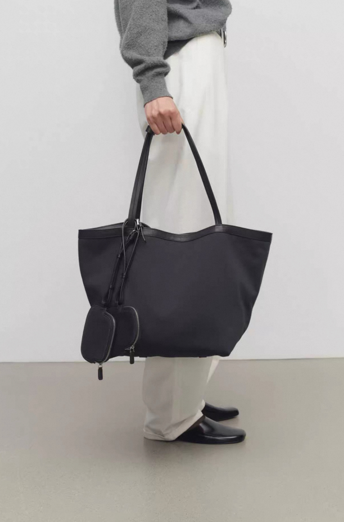 THEROW 파크 쓰리 캔버스 토트백  27×25×47cm