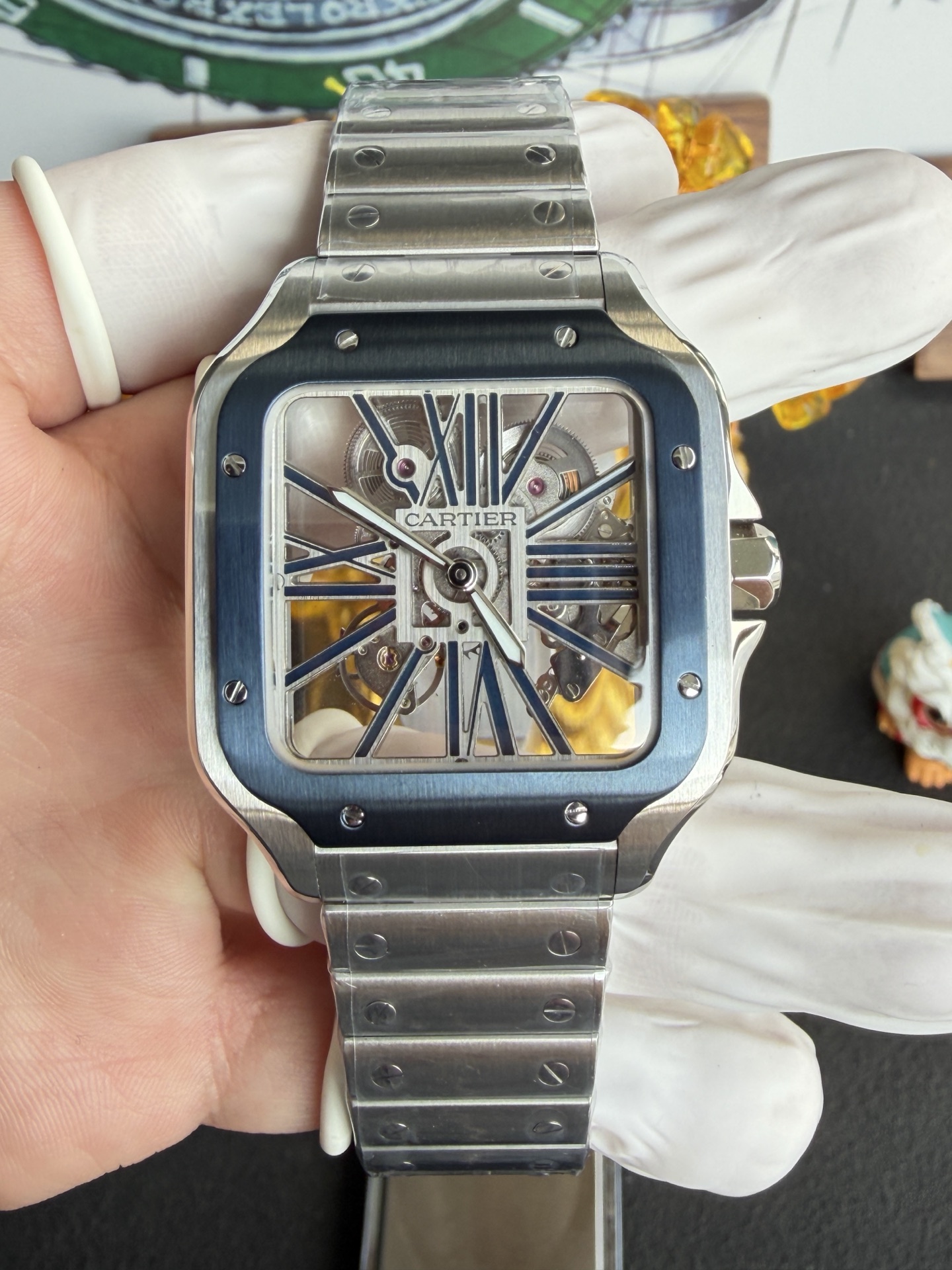 RICH l 9611MC l 39.8mm l 카르티에 산토스 WHSA0015