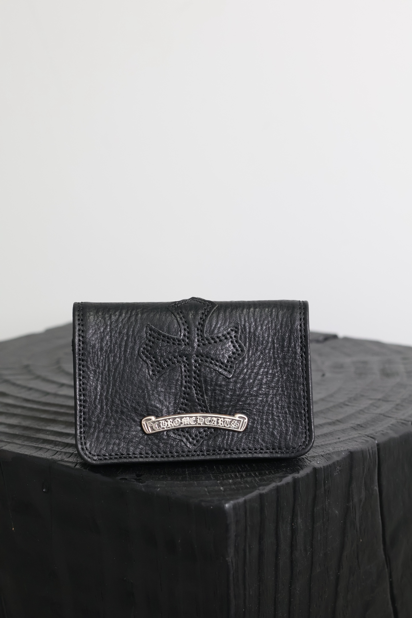 Chrome Hearts Cemetery Cross Patch Card Holder 10.5×7×2cm