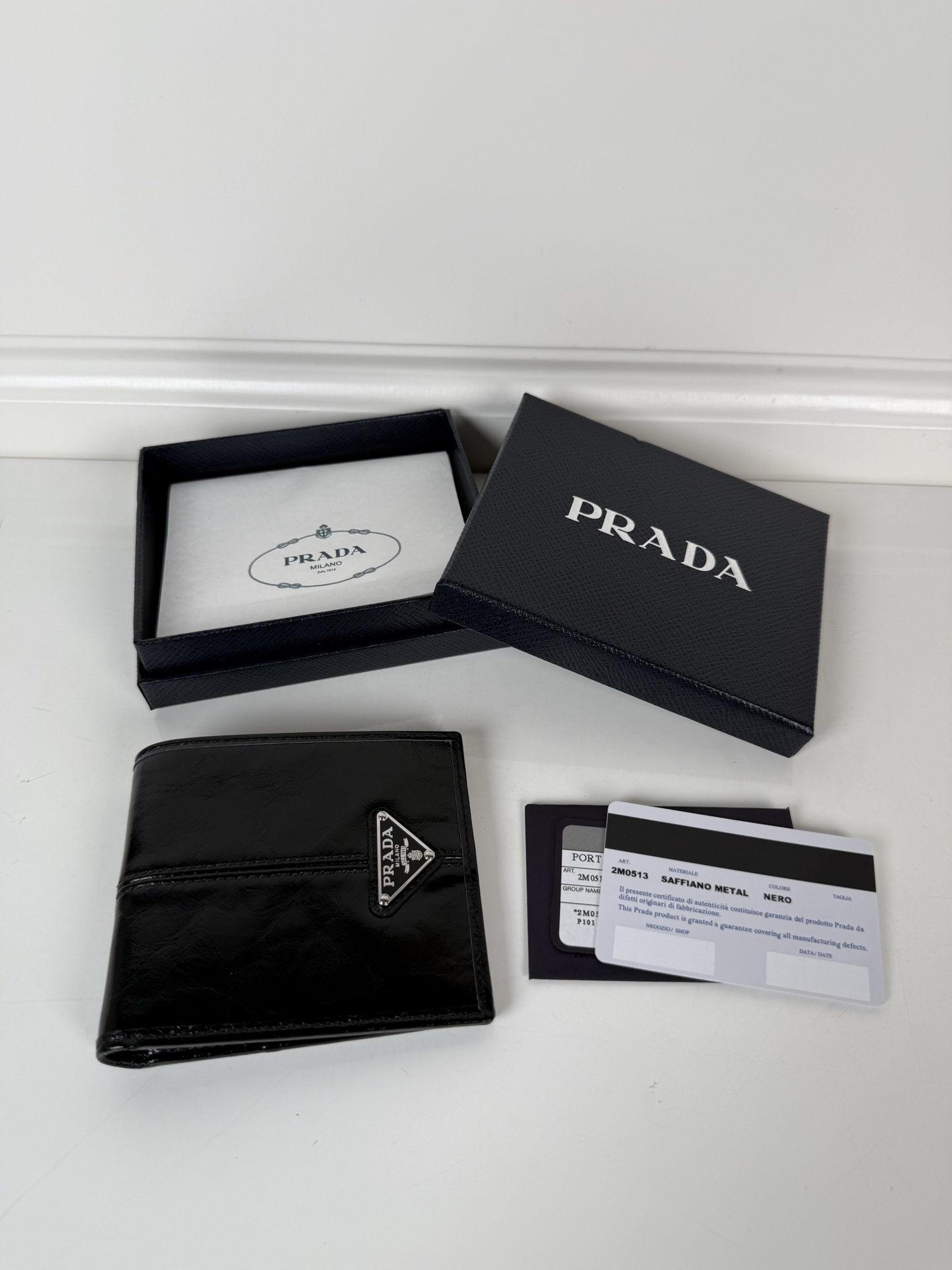 프라다 바이컬러 반지갑 2M0513  11X9.5cm