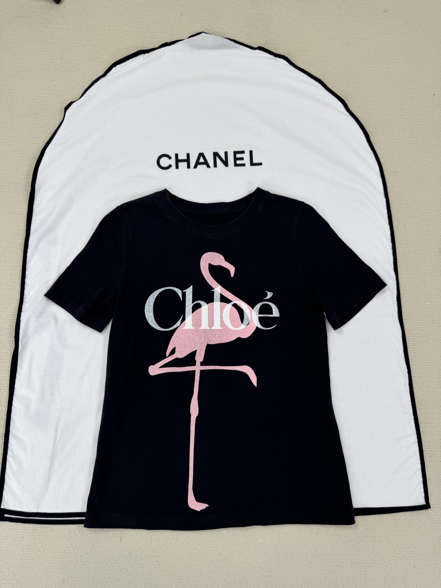 Chloé 코튼 저지 베이비 핏 로고 티셔츠