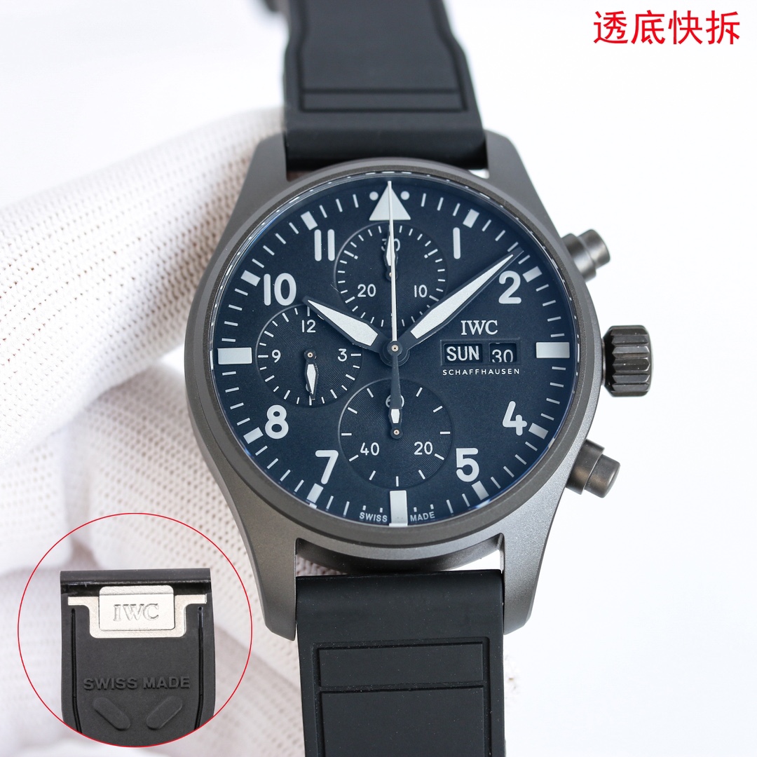 TW l 7750 l 41mm l IWC 아이더블유씨 파일럿 크로노그래프 IW388106