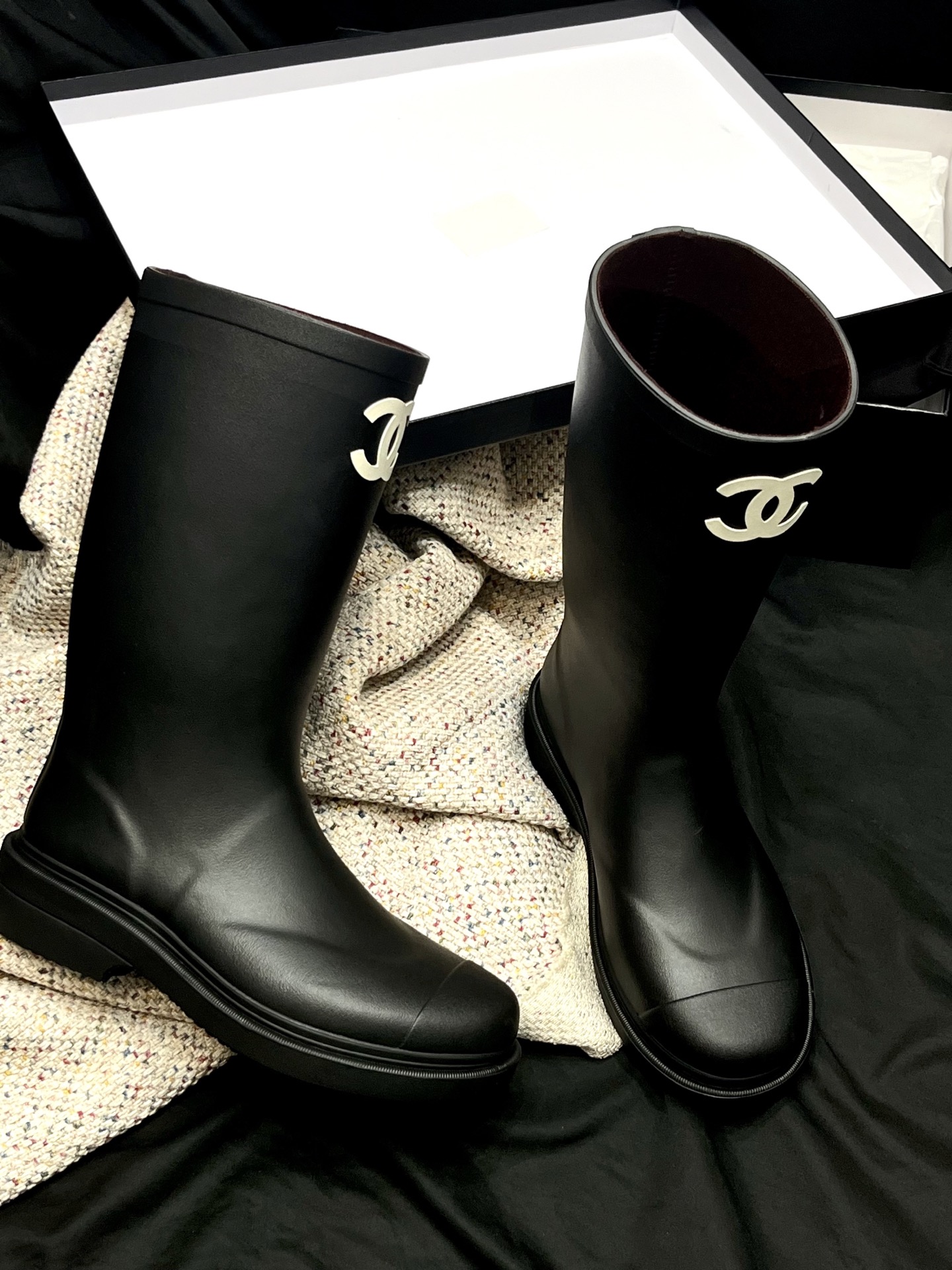 샤 ƆC 넬  레인부츠