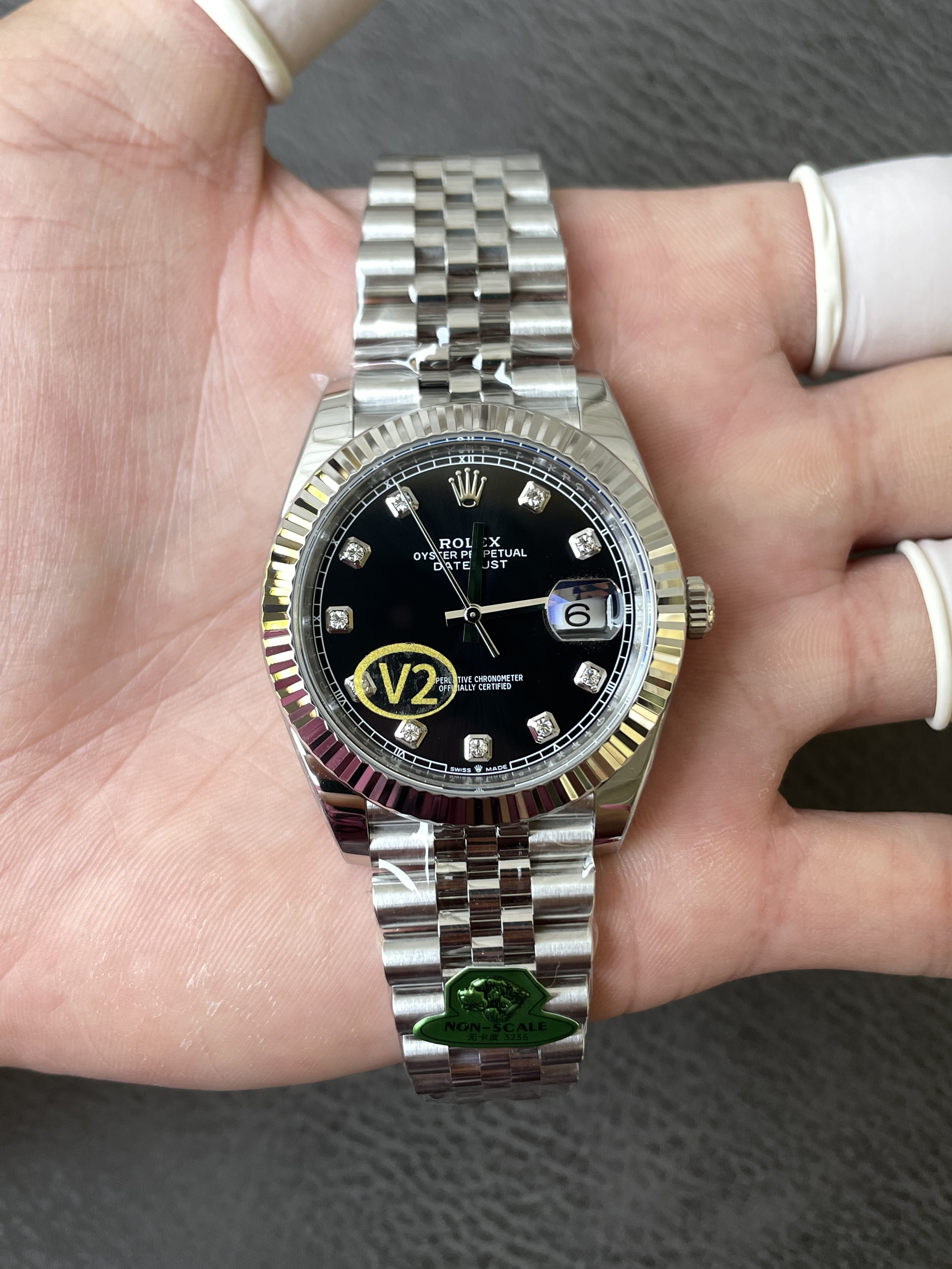 GOLD  | 3235 무브먼트｜41mm l 롤렉스 데이트저스트 126334 프리스프렁 (Free-sprung) V2