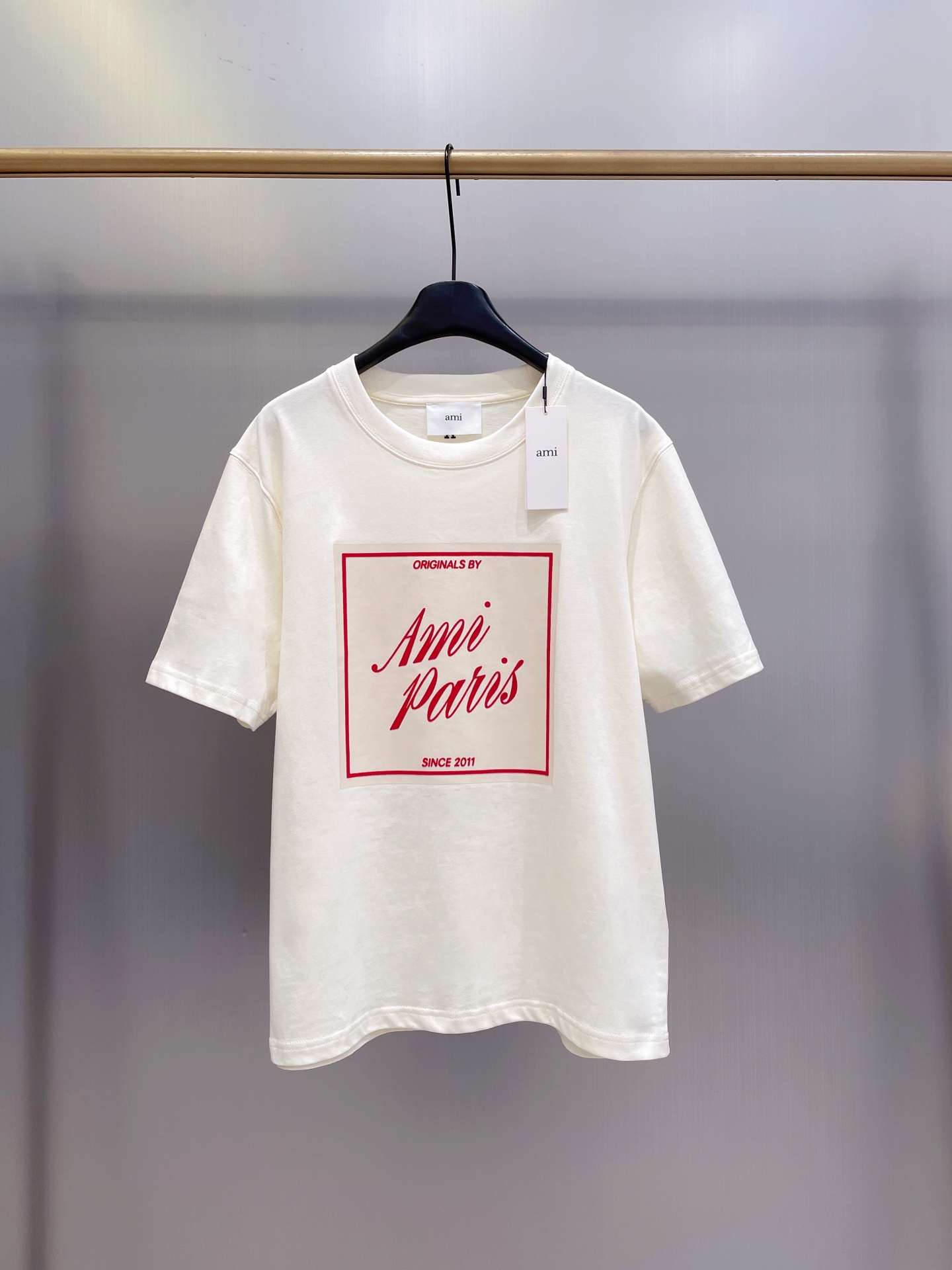 아미 파리 헤리티지 프린트 티셔츠