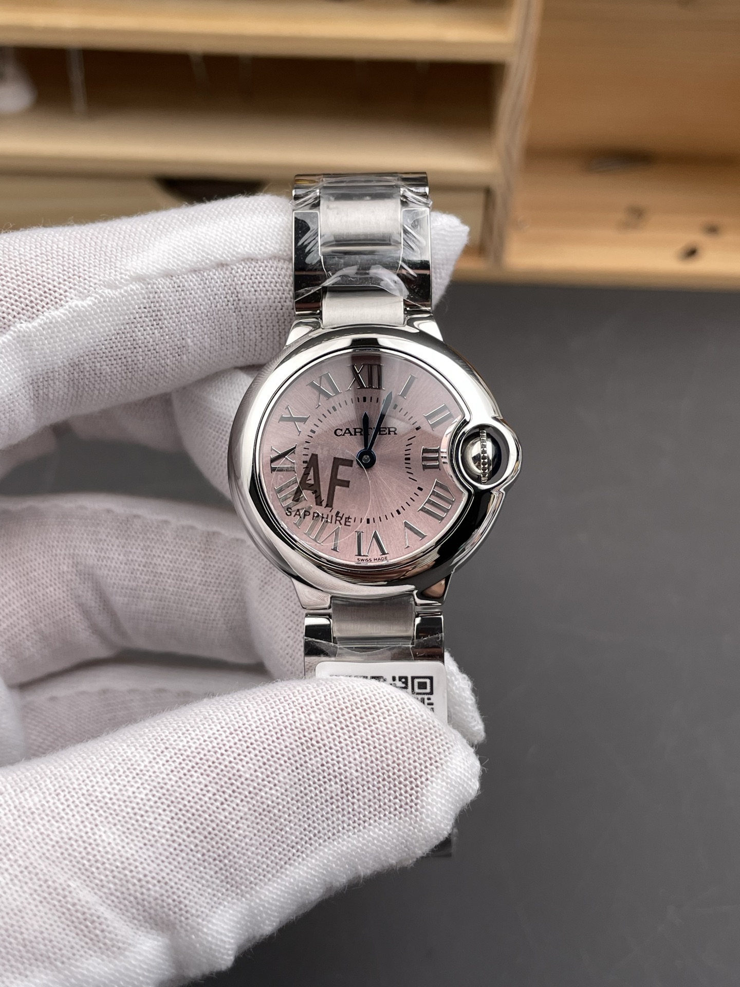 AF | 쿼츠 무브먼트 l28mm l  까르띠에 워치 발롱 블루