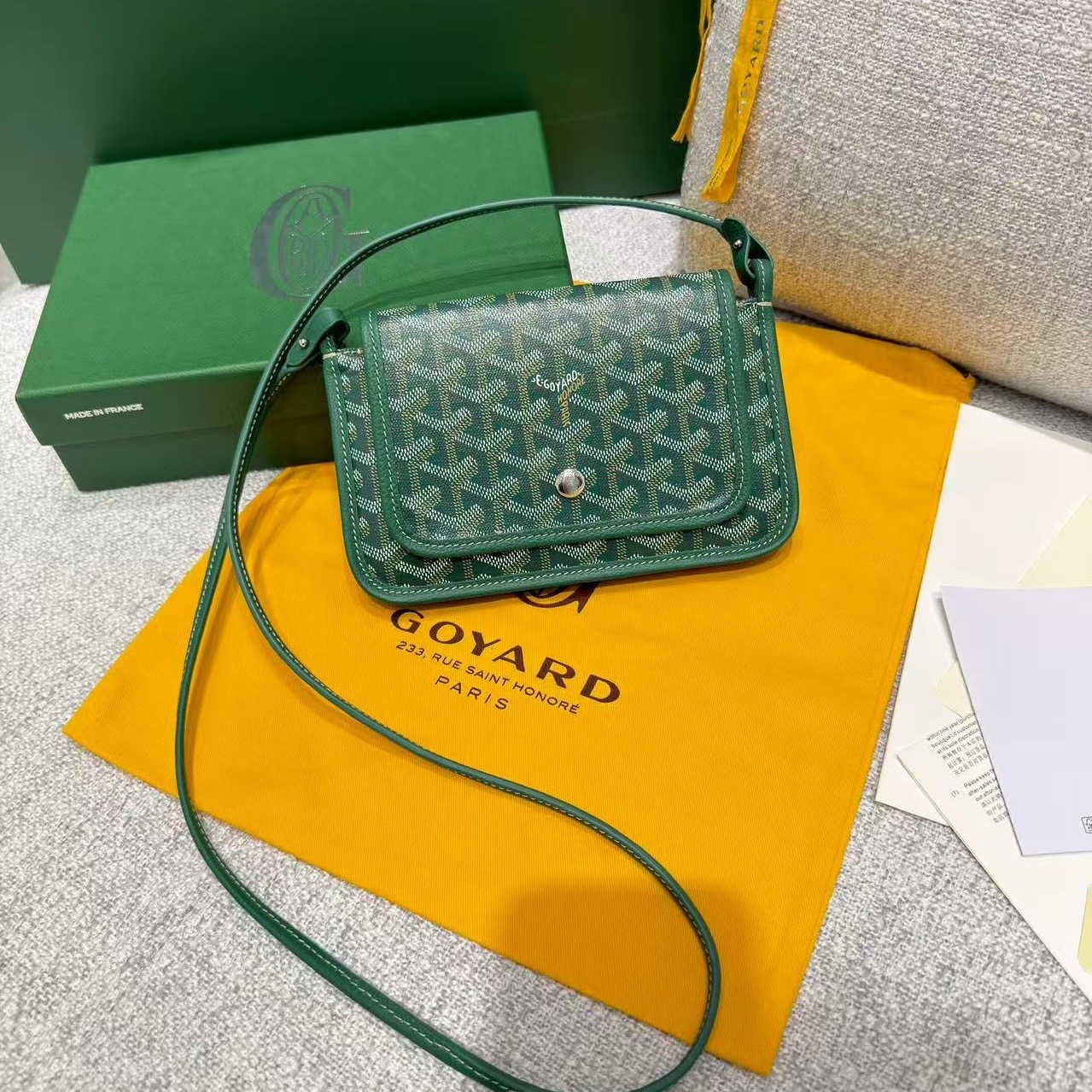 고야드 플뤼메 미니 크로스백 미니백  14x2.5x20.5 cm