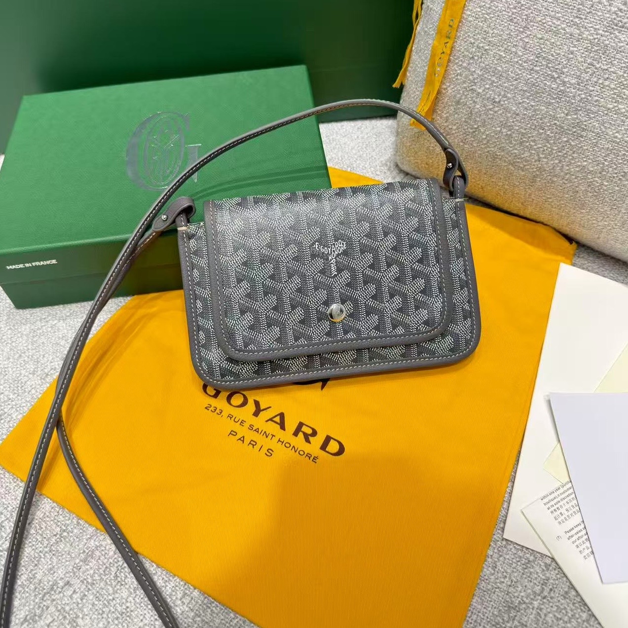 고야드 플뤼메 미니 크로스백 미니백  14x2.5x20.5 cm