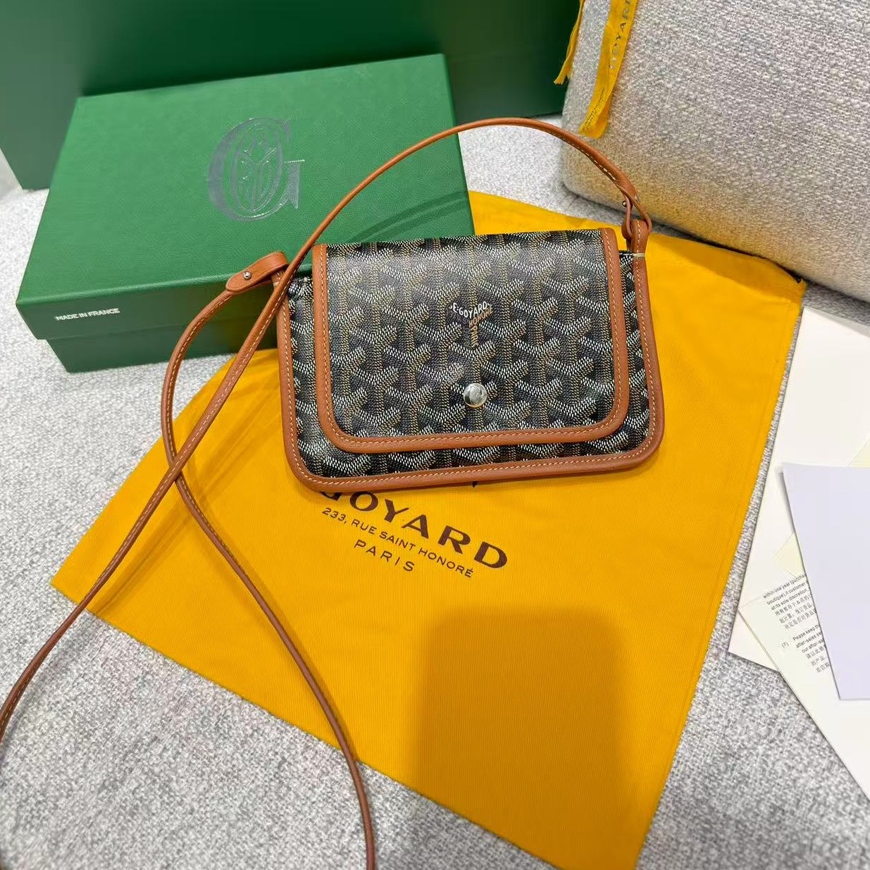 고야드 플뤼메 미니 크로스백 미니백  14x2.5x20.5 cm