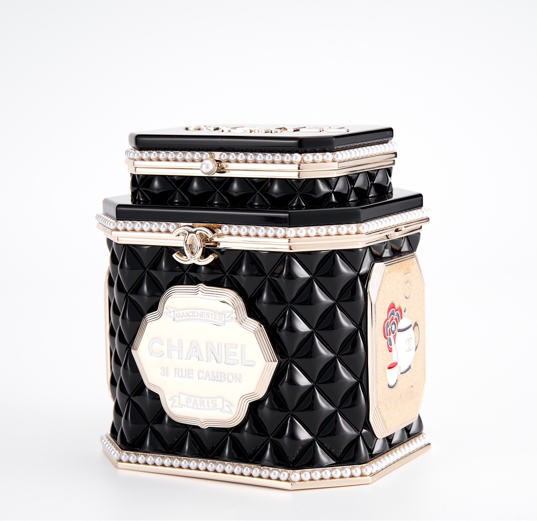 샤 ƆC ⅭＨΑＮＥⅬ ƆC 넬 이브닝 백  24A 11×10×10cm