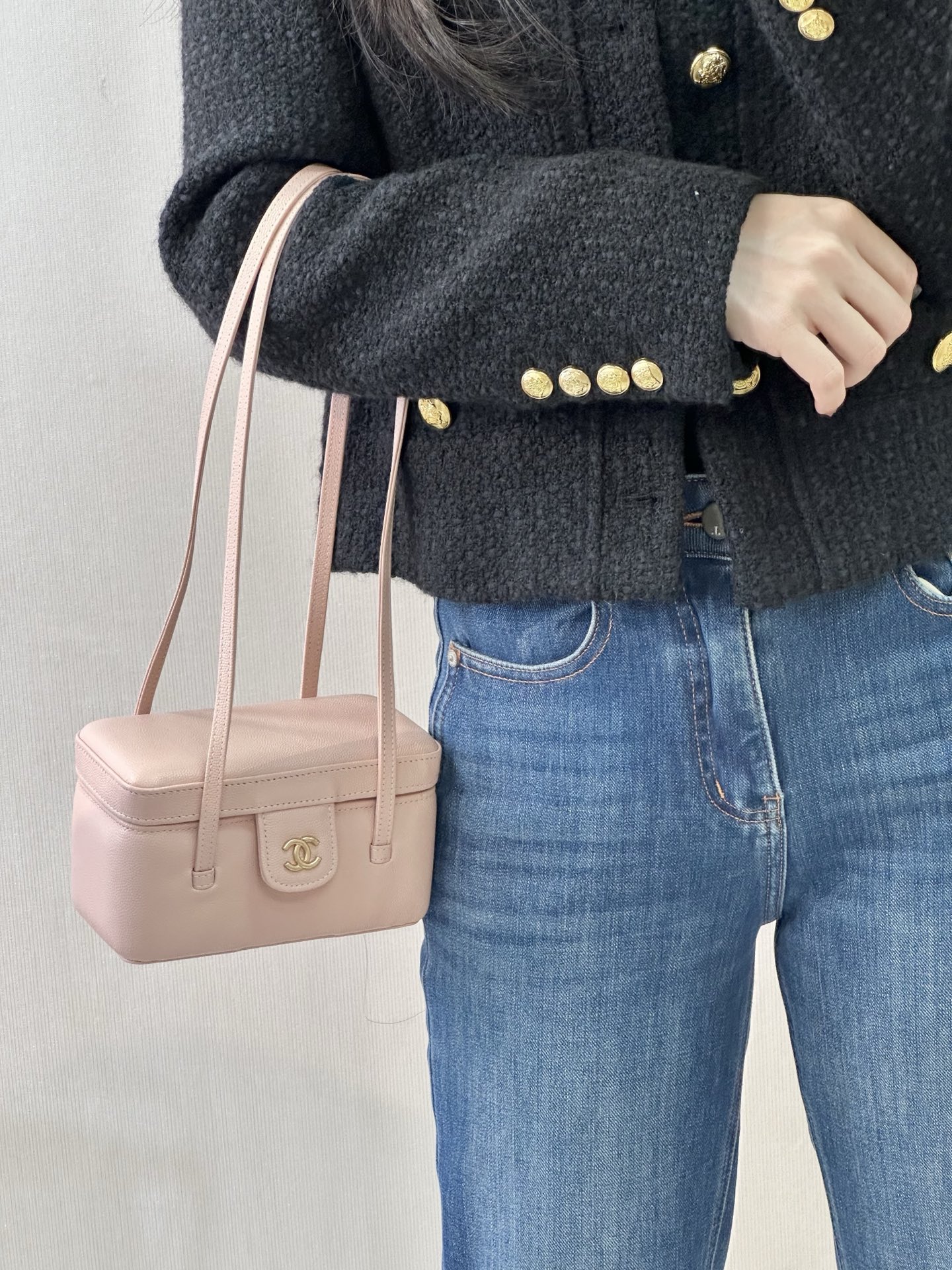 샤 ƆC ⅭＨΑＮＥⅬ ƆC 넬 프레피코코  제니백 26백 5067 9.5-17-8cm